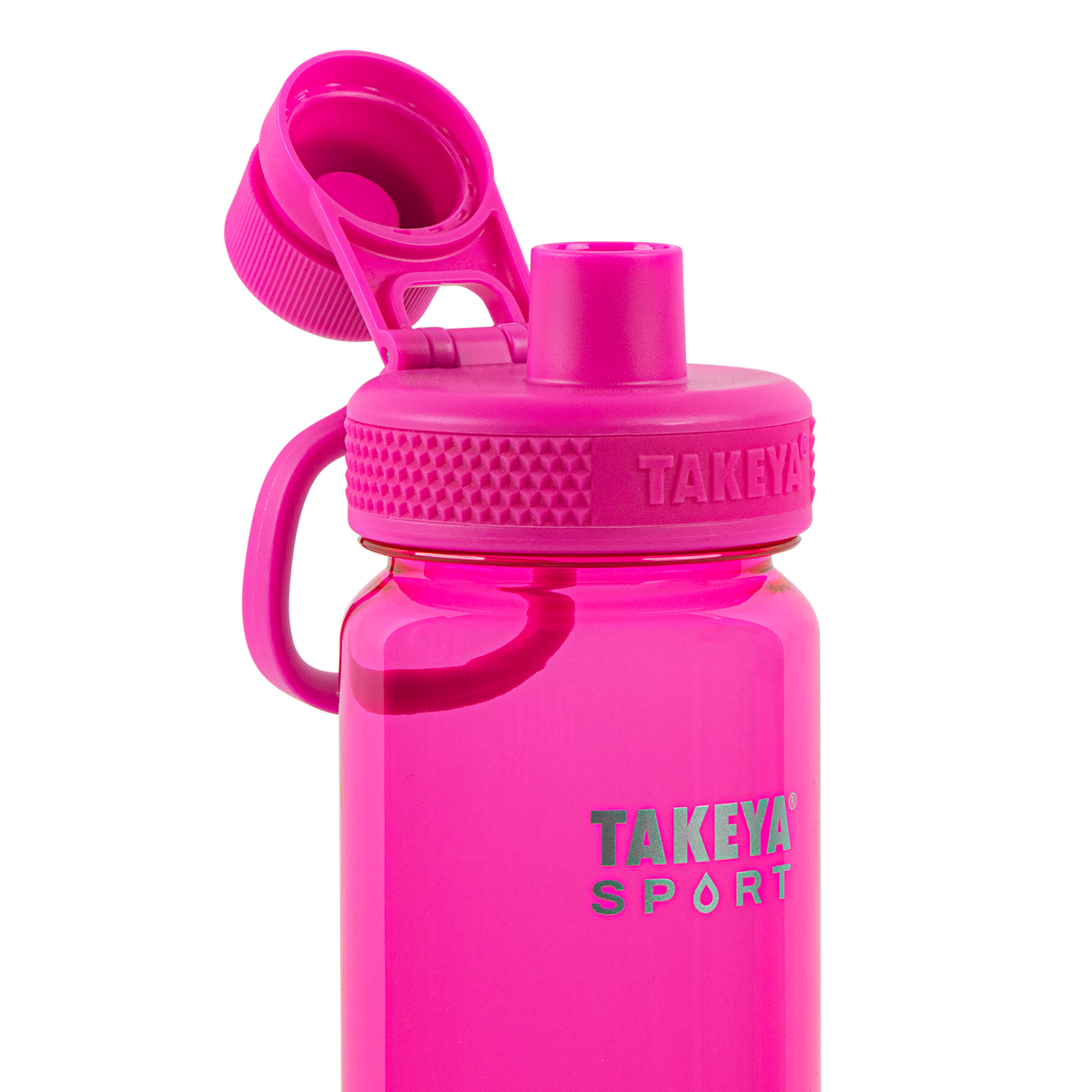 tritan-sport-water-bottle-with-spout-lid-o7 51671-TKS-Tritan-Spout-24-PinkSweep-openlid.png
