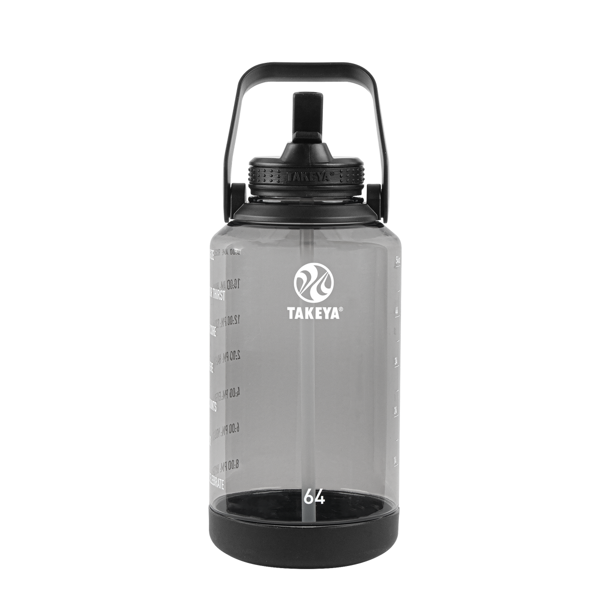 tritan-motivational-water-bottle-with-straw-lid-u1 54145-Tritan-Straw-Motivational-64-StormyBlack-front.png